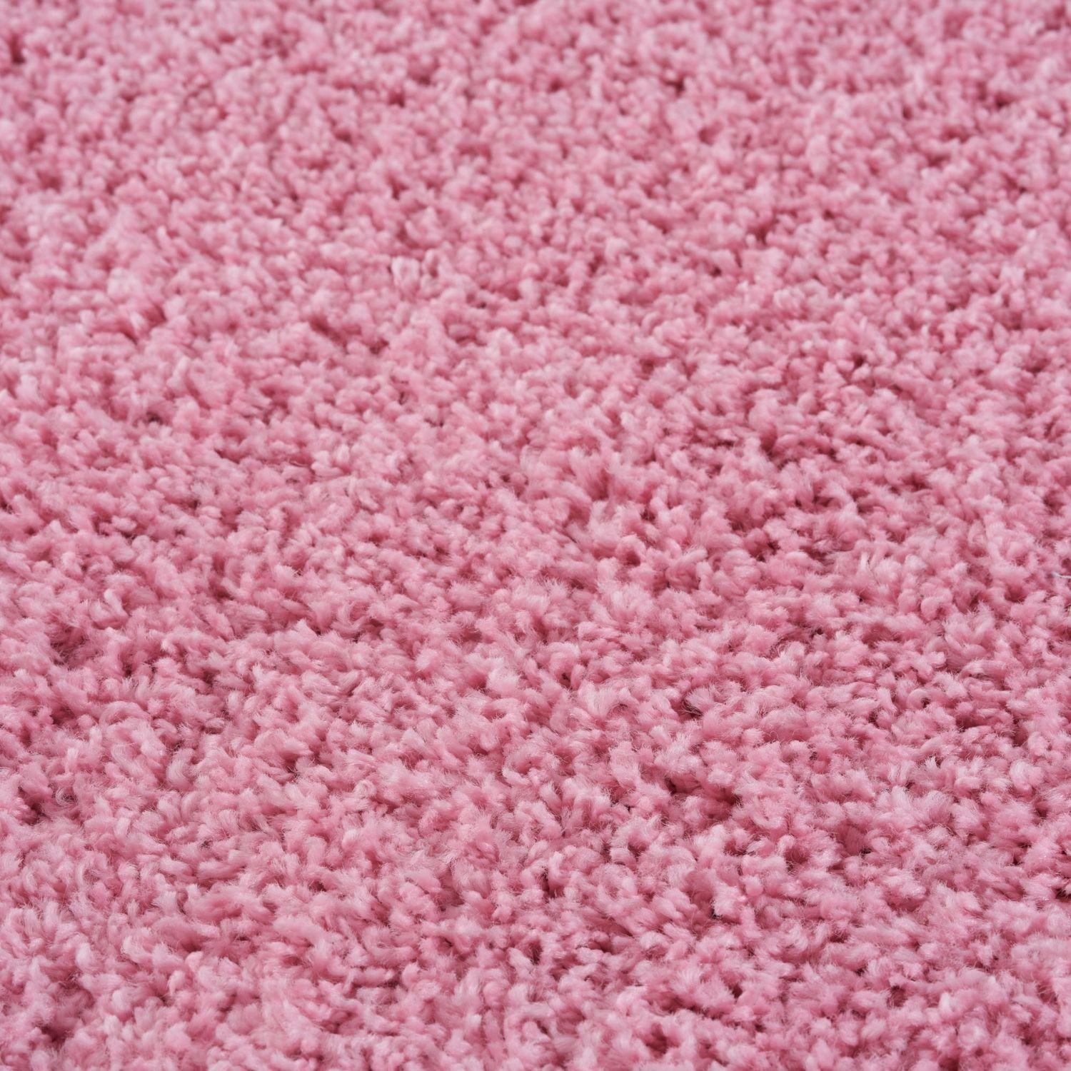 Myshaggy Solid Pink Rug - PN Home