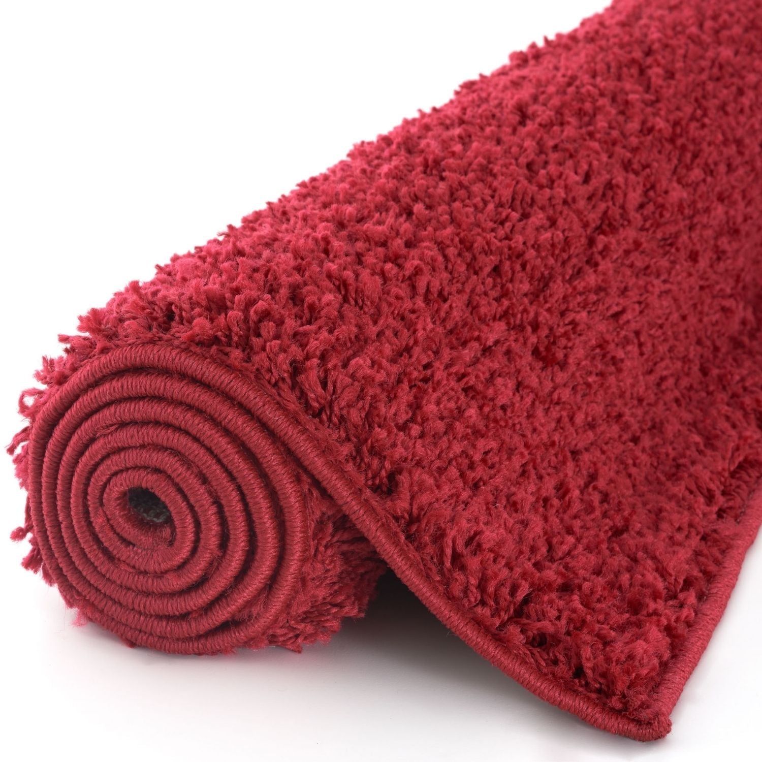 Myshaggy Solid Red Rug - PN Home