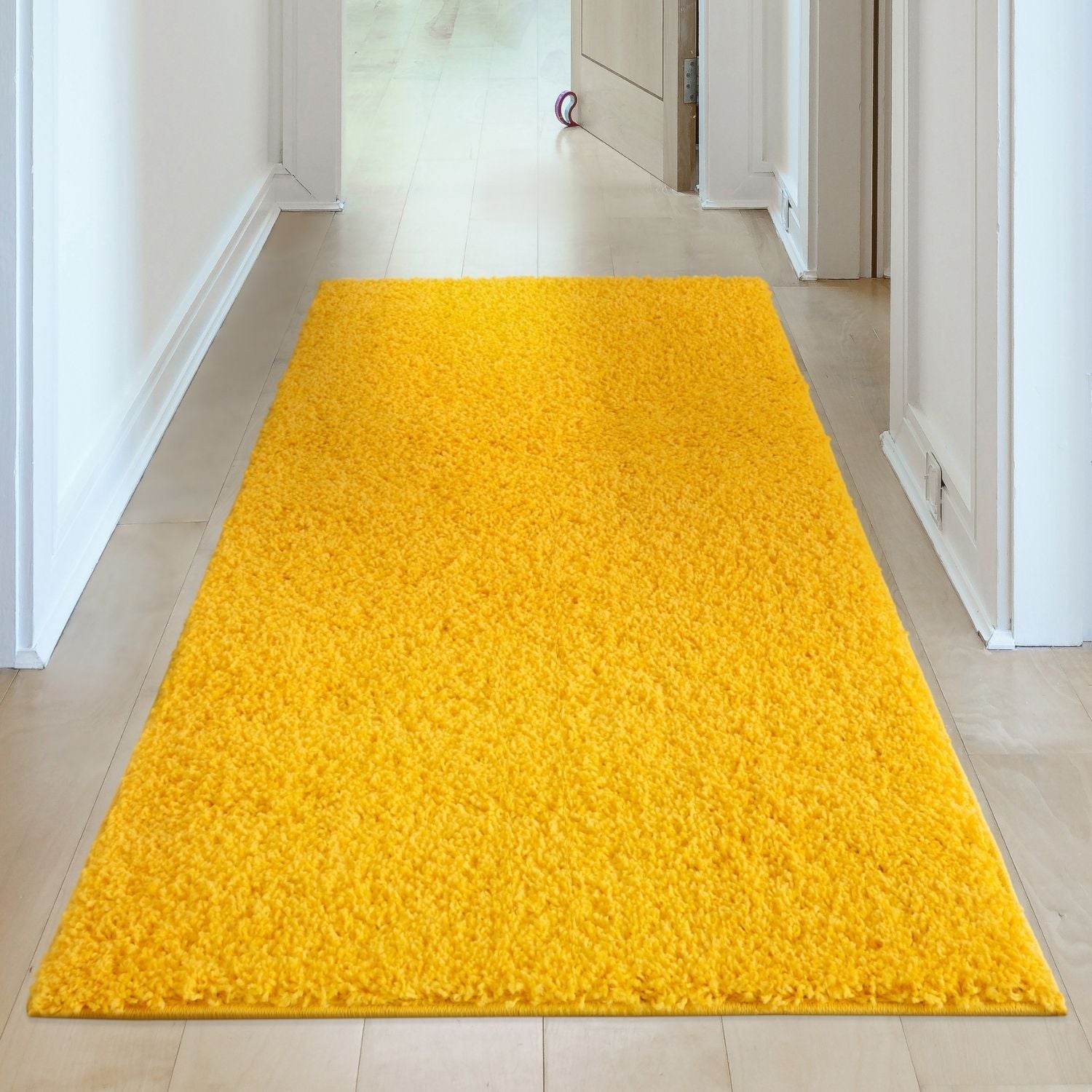 Myshaggy Solid Yellow Rug - PN Home