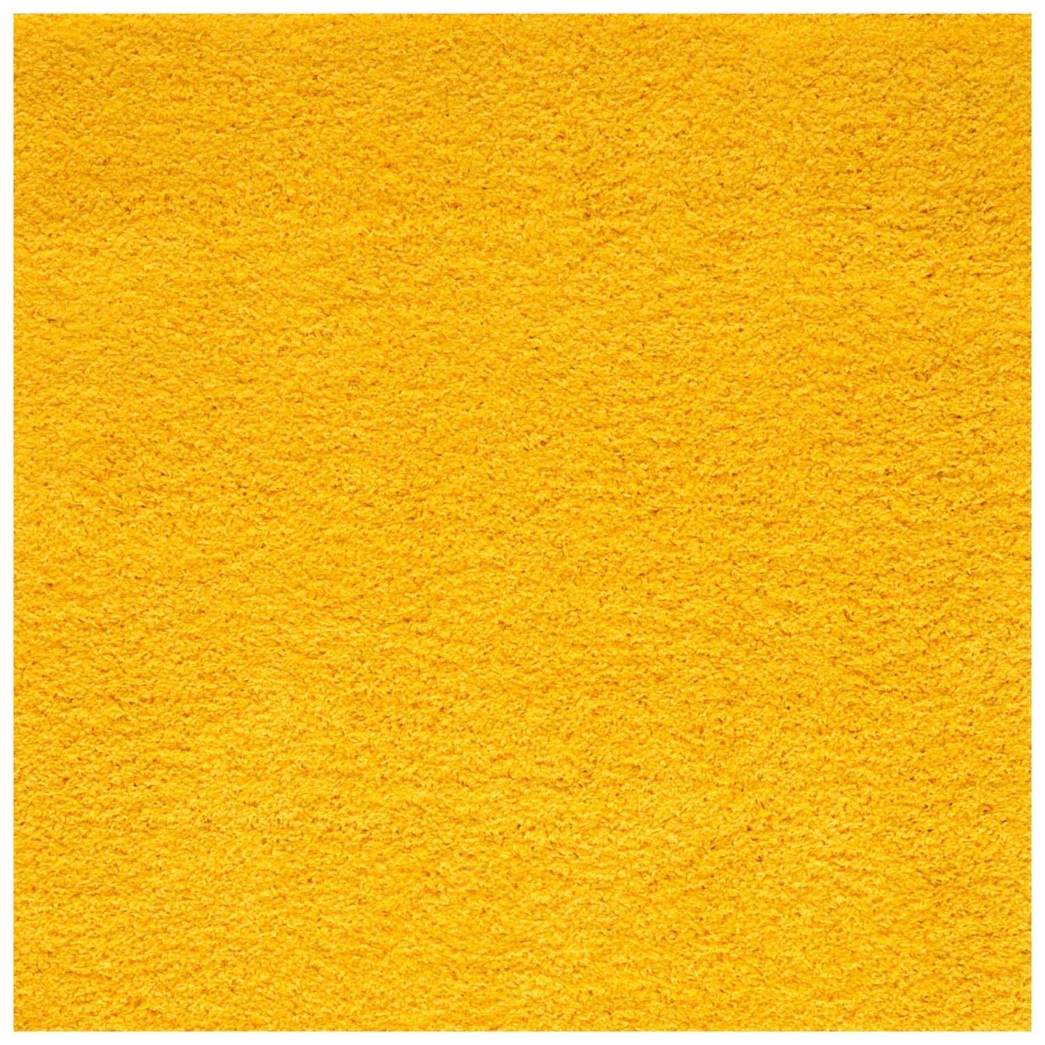 Myshaggy Solid Yellow Rug - PN Home