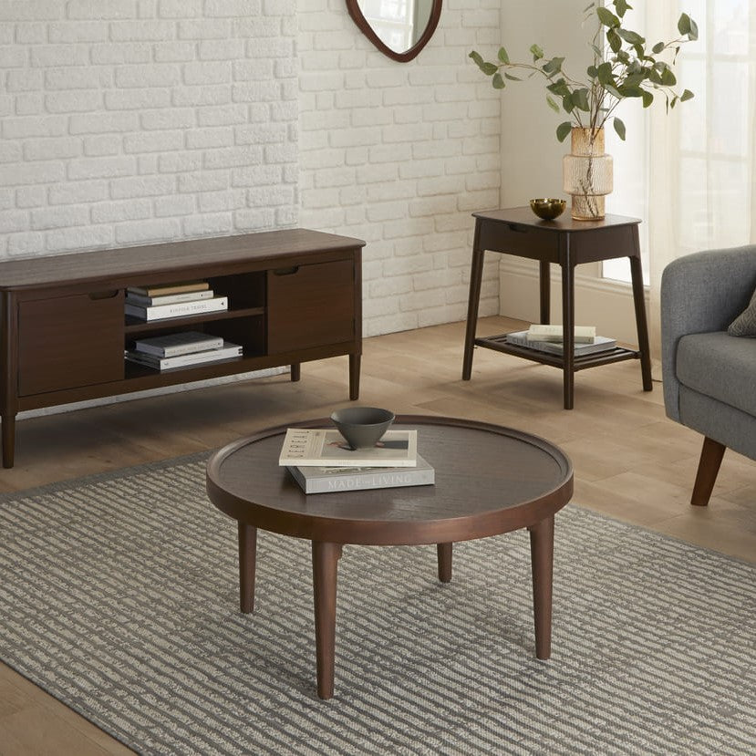 Norway Walnut Round Coffee Table
