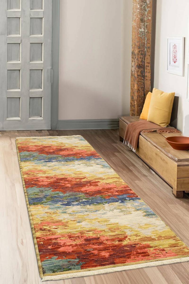 Nomad Abstract Wool-Blend Rug – Multicolour - PN Home