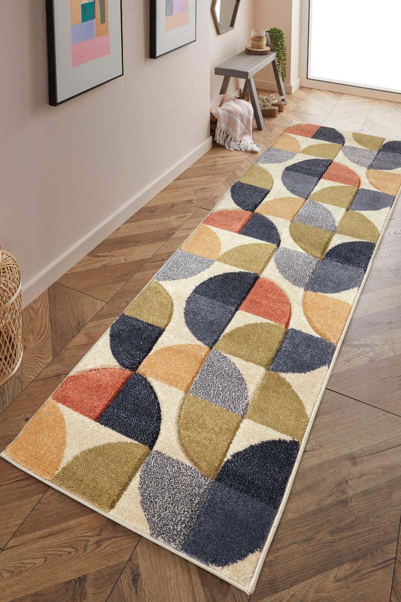Newport Geometric Rug – Bold Multicolour Design - PN Home