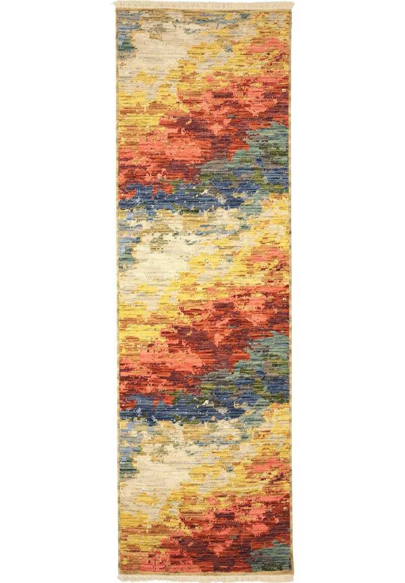 Nomad Abstract Wool-Blend Rug – Multicolour - PN Home