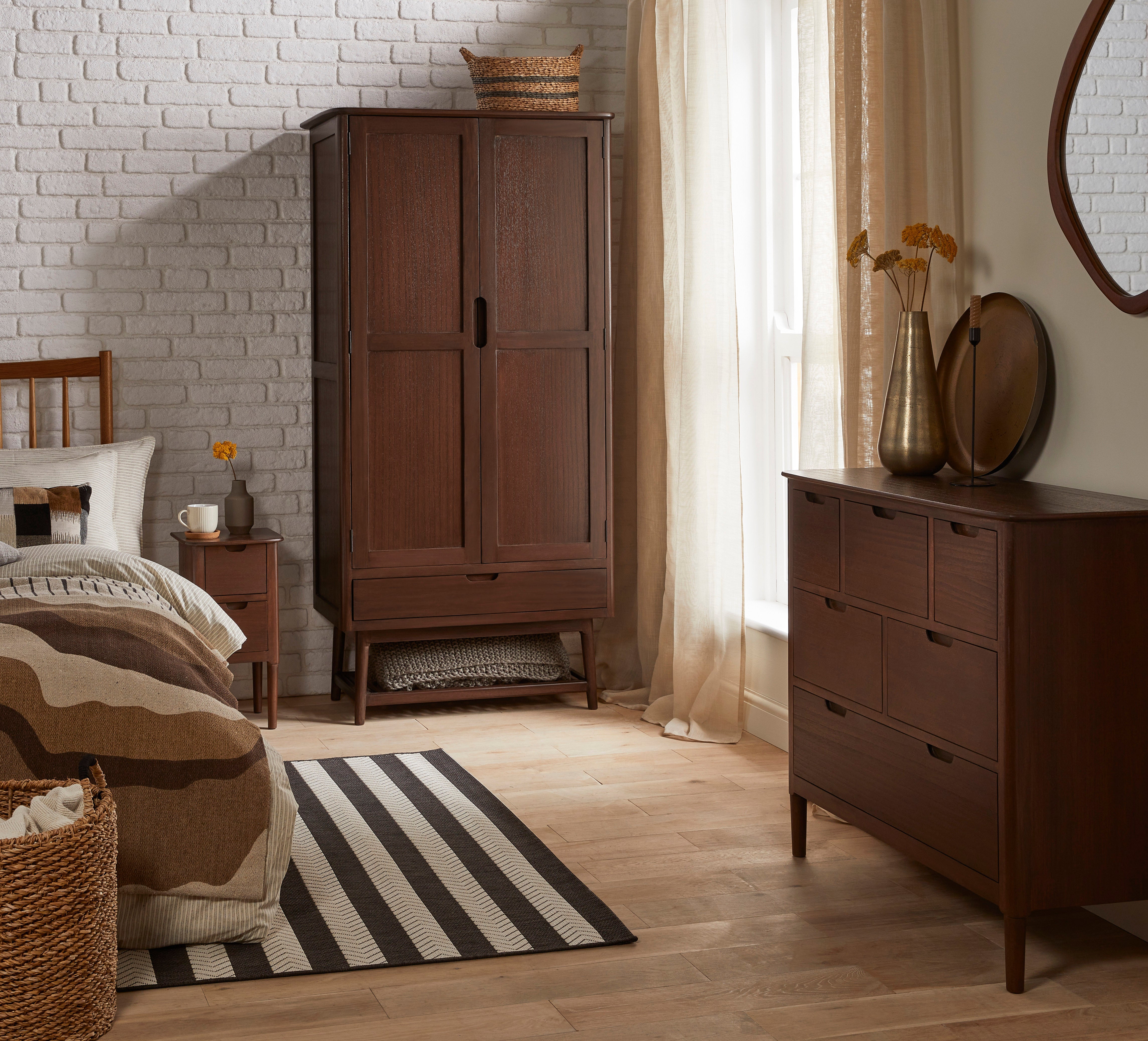 Norway Walnut Wardrobe