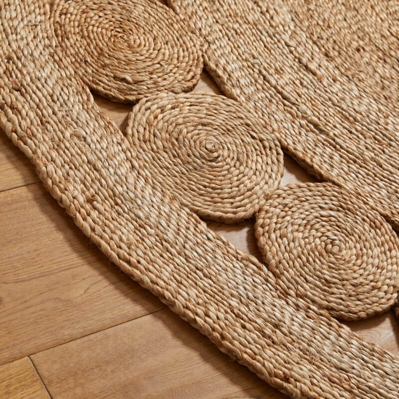 Nova Natural Circle Rug – Handwoven Round Jute Rug - PN Home