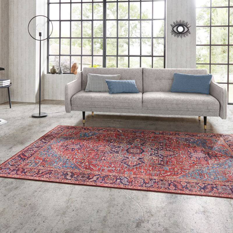 Oriental Amata Rug Red Colour - PN Home