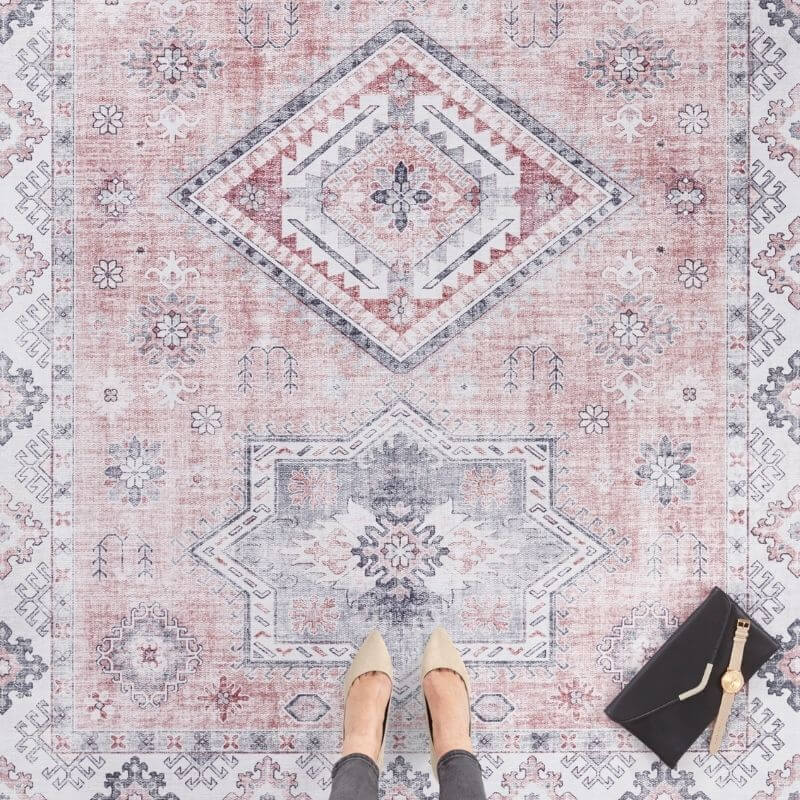 Oriental Gratia Pink Rug - PN Home