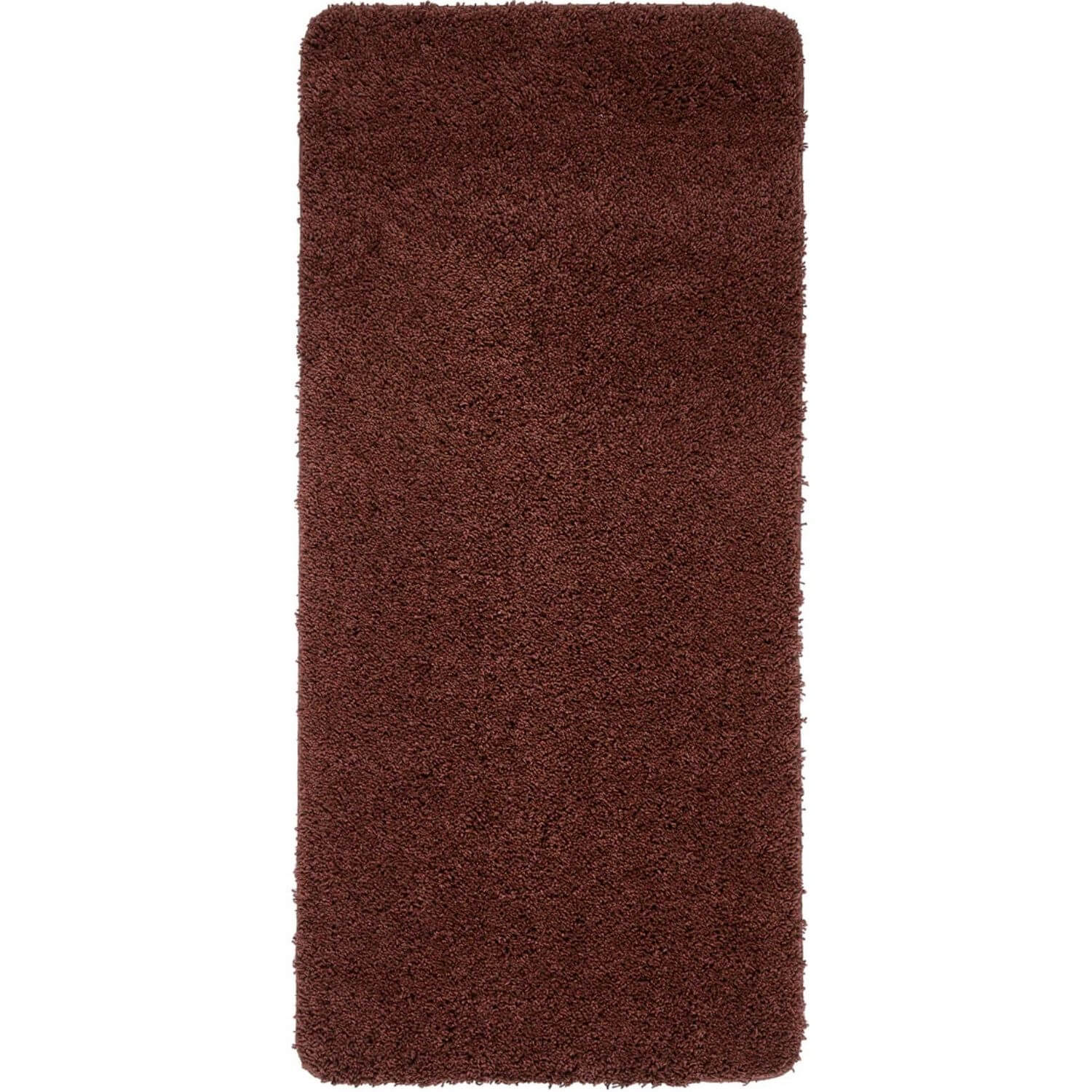 Washable Ox Red Shaggy Rug - PN Home