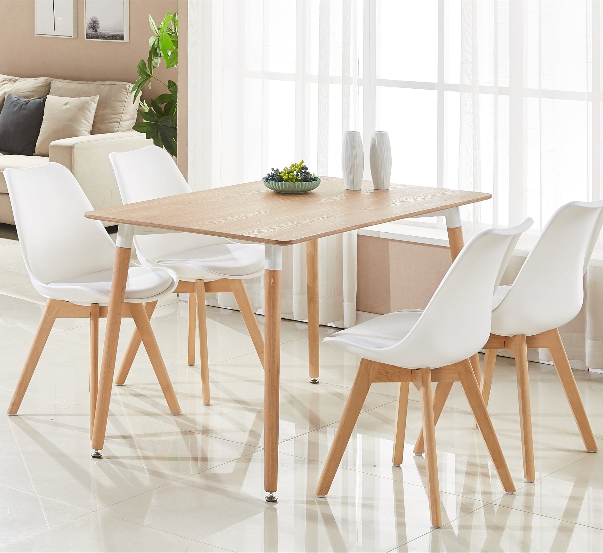 oak dining set of 4