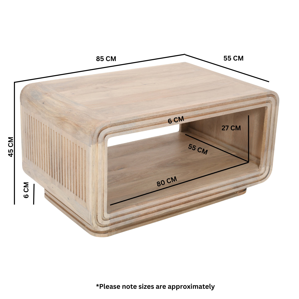Preston Mango Wood Coffee Table