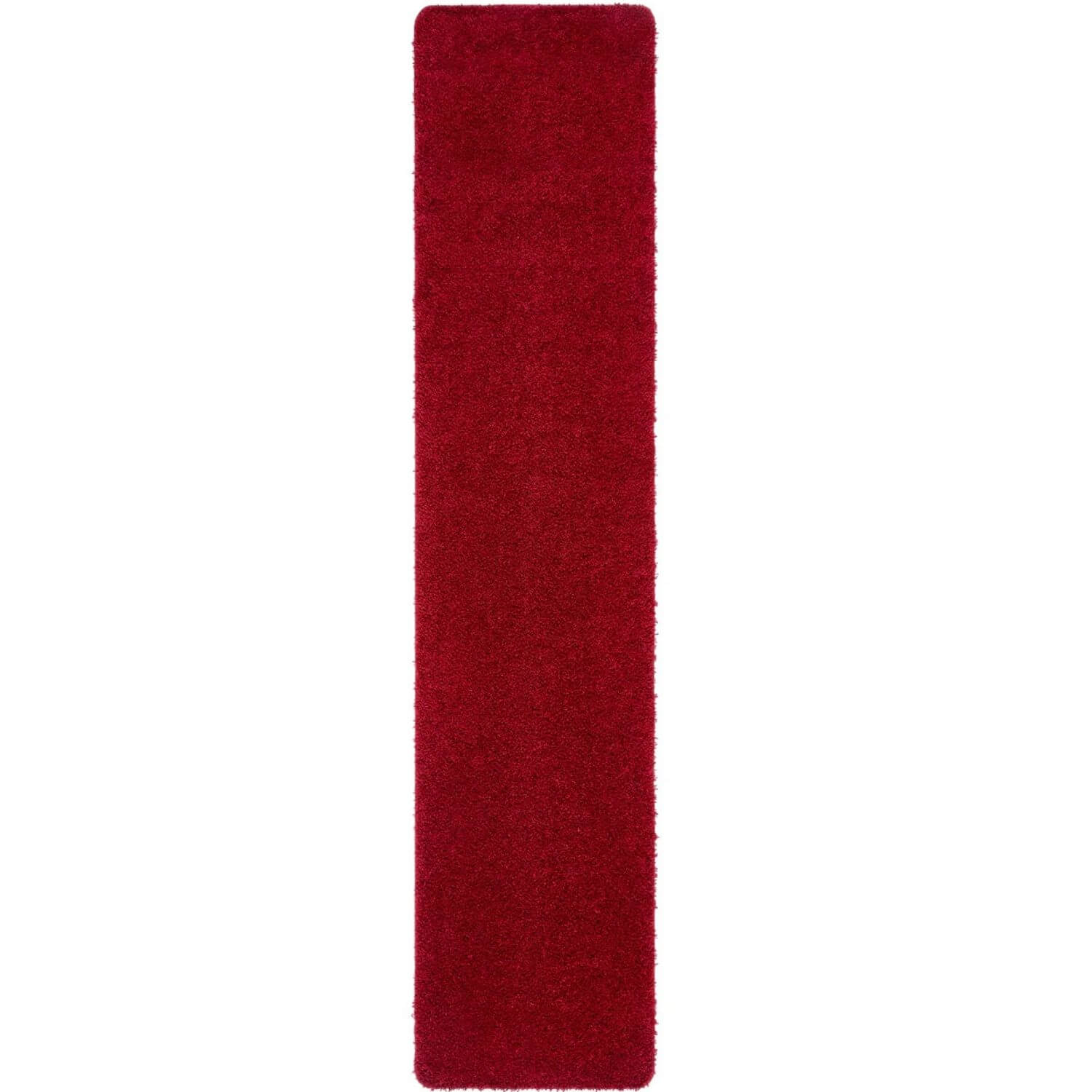 Washable Red Shaggy Rug - PN Home