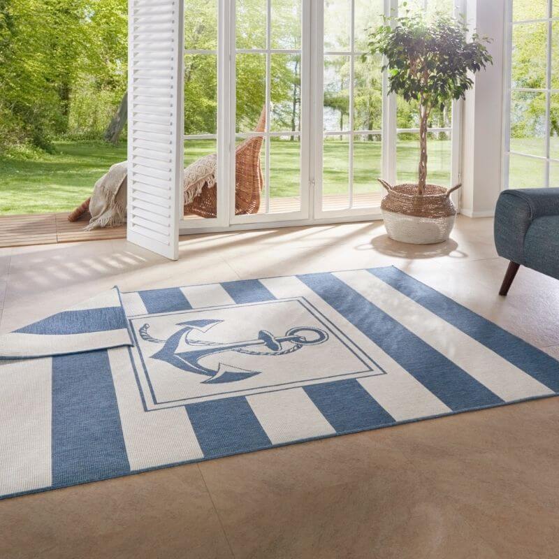 Reversible Indoor-Outdoor Flatweave Gandara Rug - PN Home