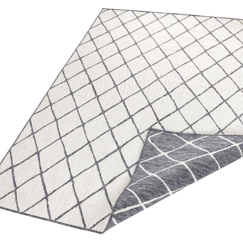 Reversible Indoor-Outdoor Geometric Flatweave Rug - PN Home