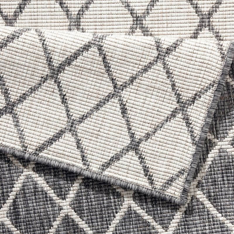 Reversible Indoor-Outdoor Geometric Flatweave Rug - PN Home