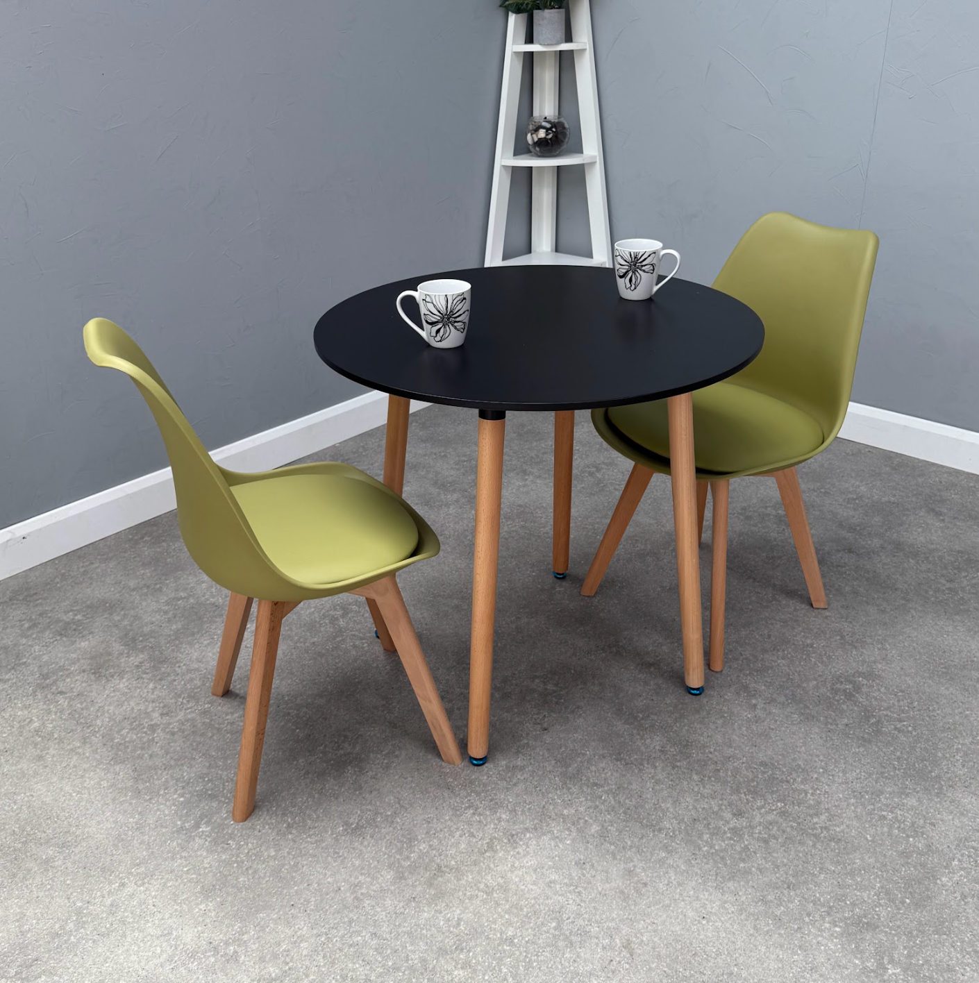 Jamie Lorenzo Halo Round Dining Set of 2 - PN Home