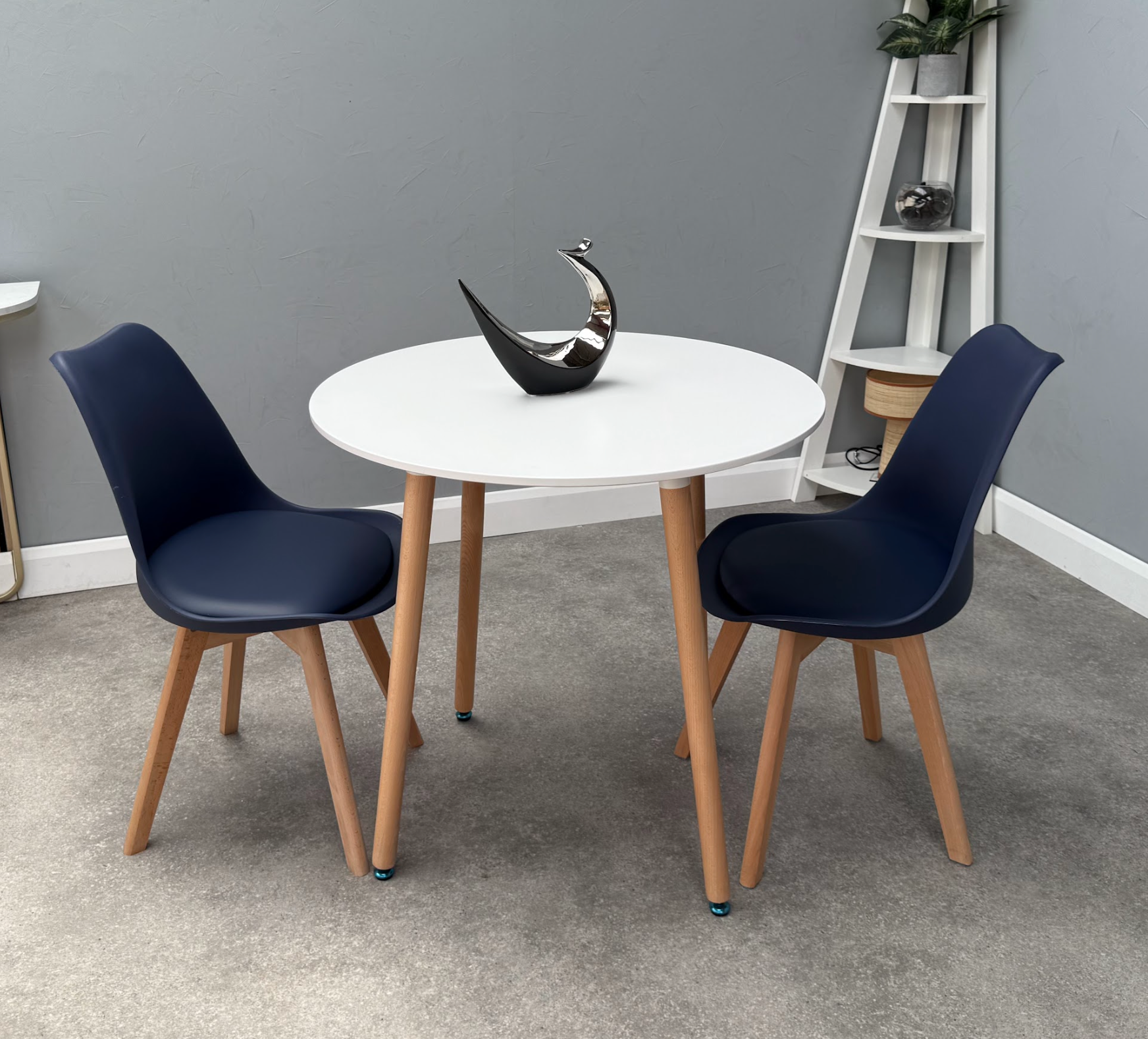 Jamie Lorenzo Halo Round Dining Set of 2 - PN Home