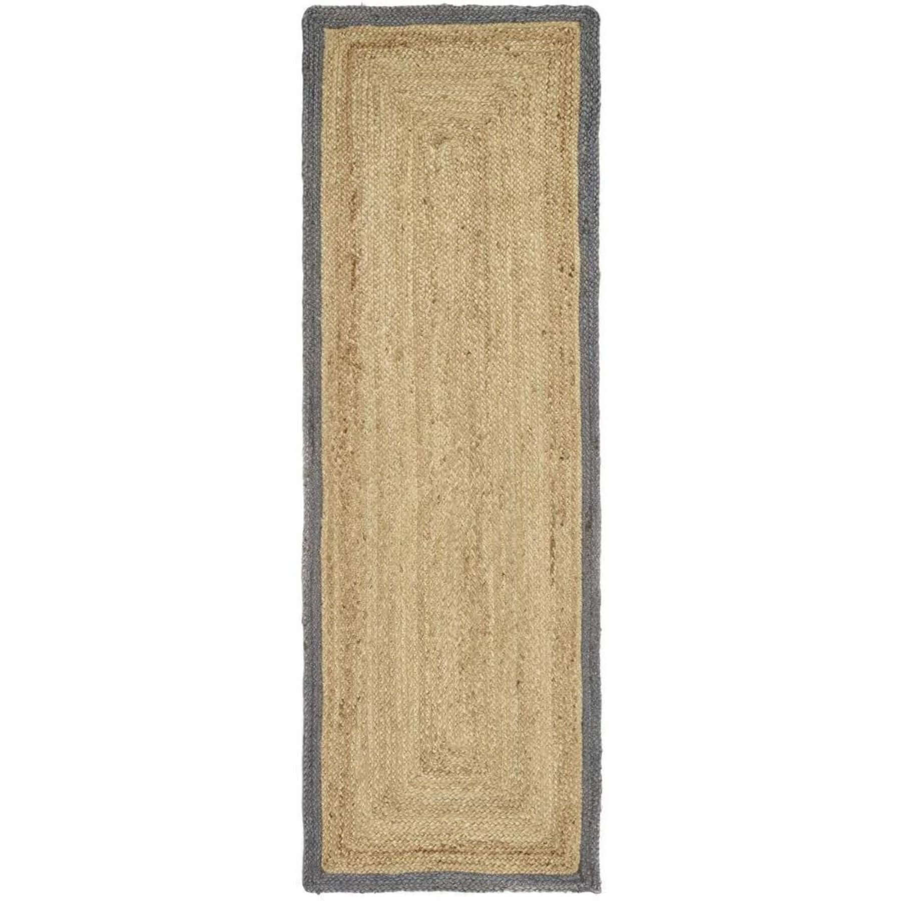 Bordered Grey Jute Rug - PN Home