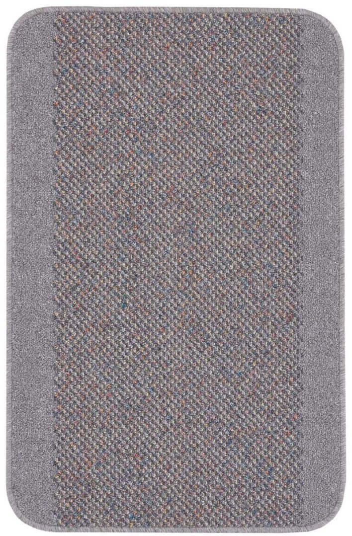 Washable Bordered Silver Grey Rug| 110G - PN Home