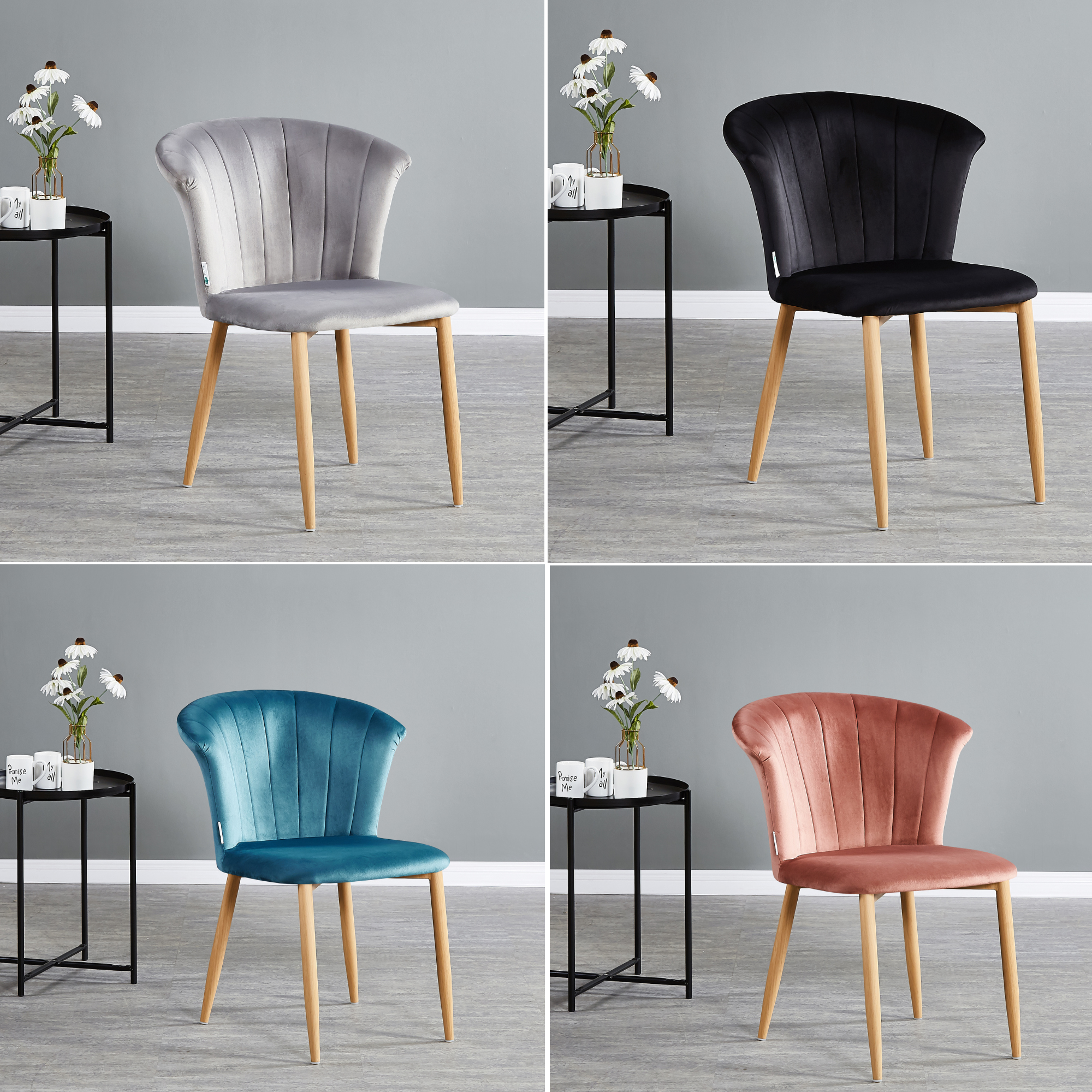 Elsa Velvet Dining Chair