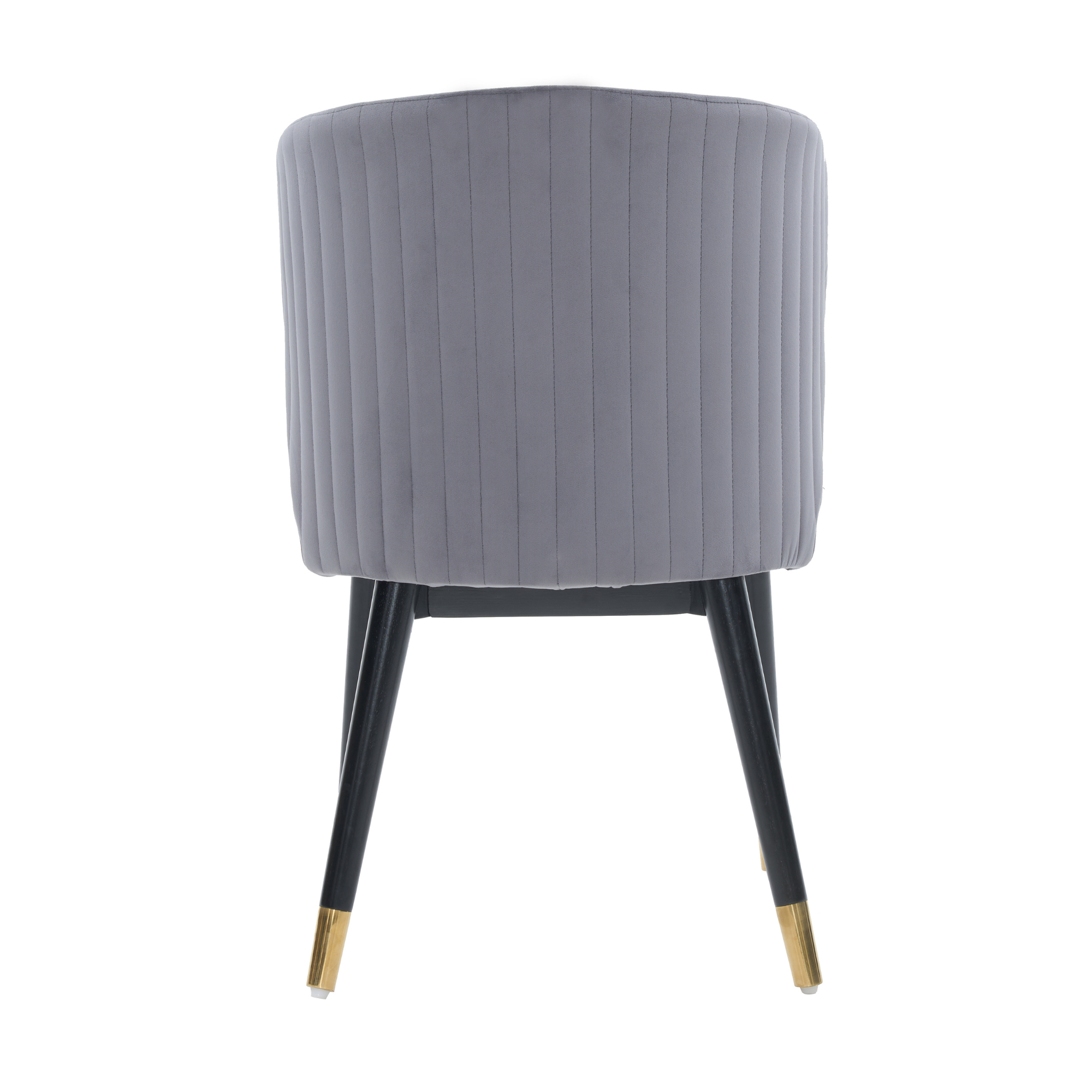 Sofina Modern Velvet Dining Chair with Tufted Back – Wooden Frame & Gold-Tipped Rubberwood Legs