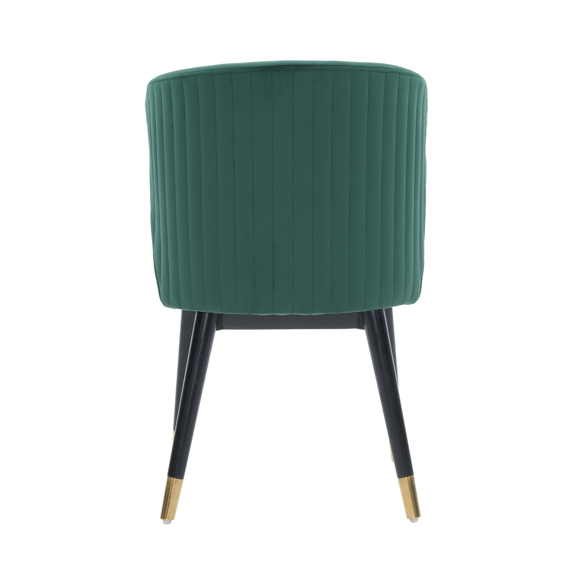 Sofina Modern Velvet Dining Chair with Tufted Back – Wooden Frame & Gold-Tipped Rubberwood Legs