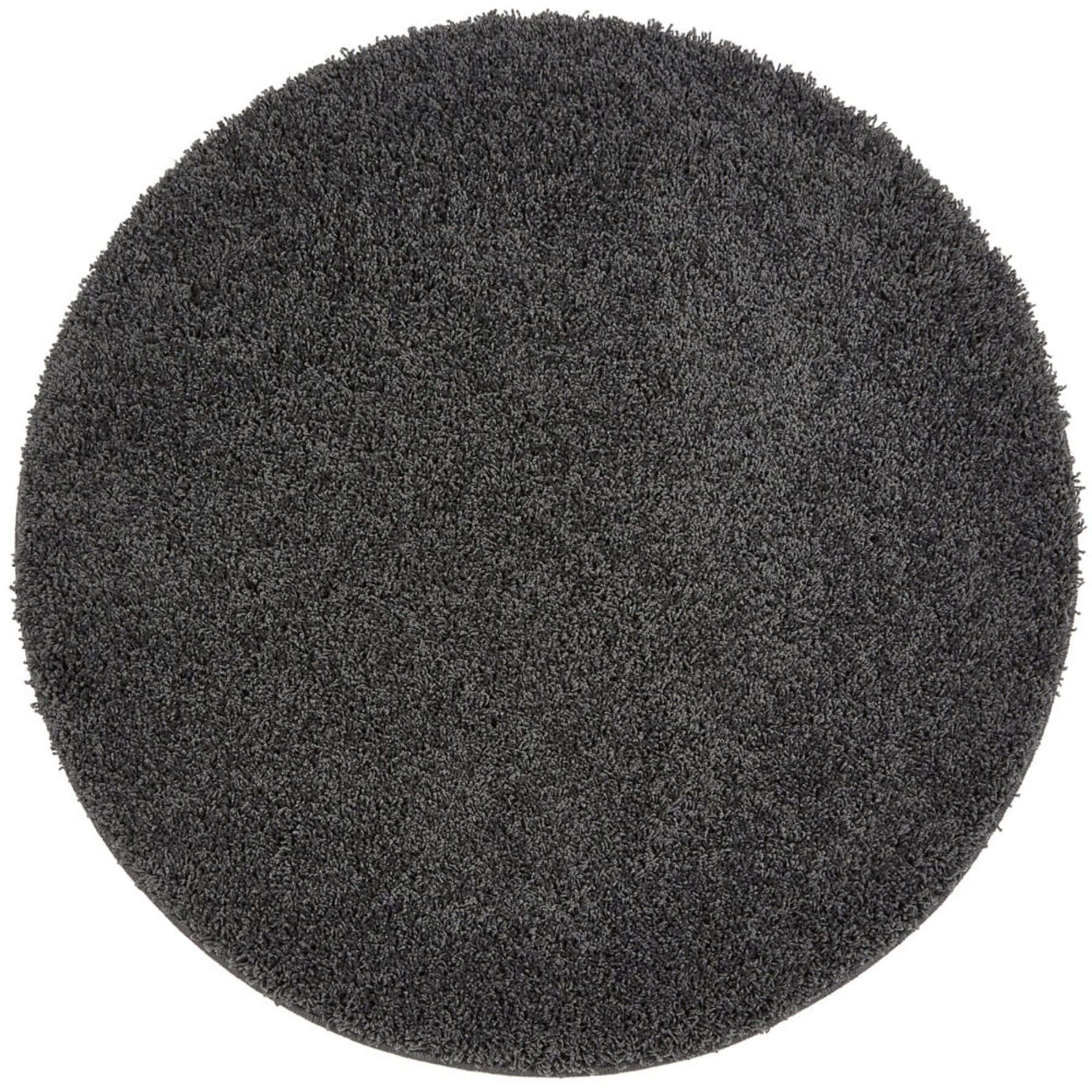 Washable Charcoal Shaggy Rug - PN Home