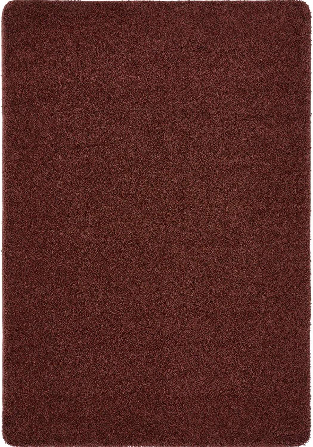 Washable Ox Red Shaggy Rug - PN Home