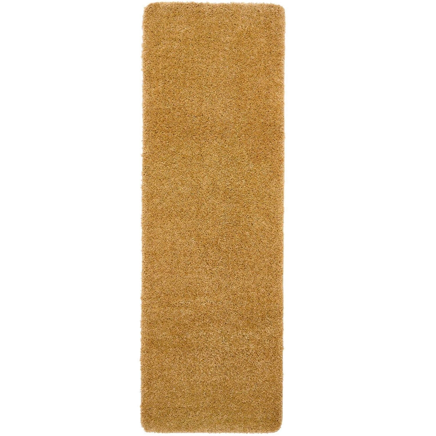 Washable Ochre Shaggy Rug - PN Home