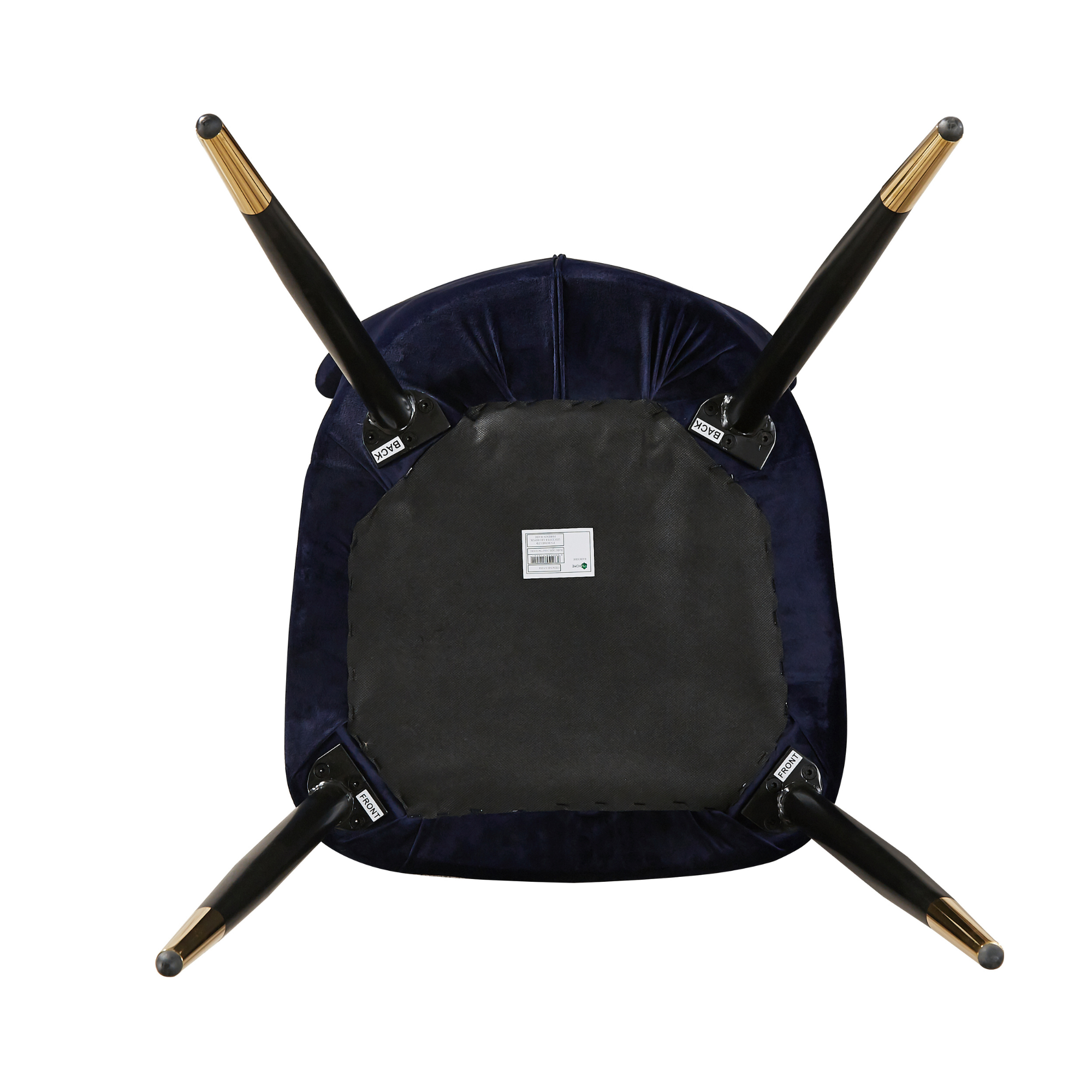 7 Pieces New York Rocco Dining Set - a Walnut Rectangular Dining Table and Set of 6 Green Dining Chairs