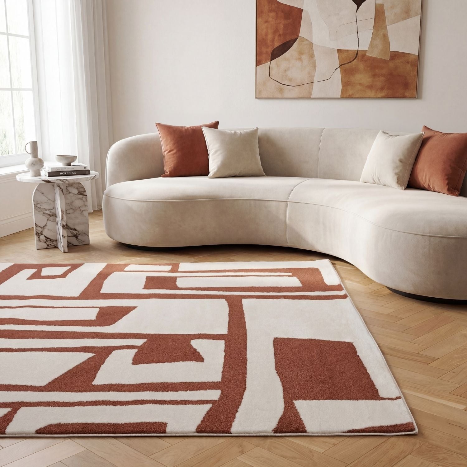 Loft Abstract Terra Rug - PN Home