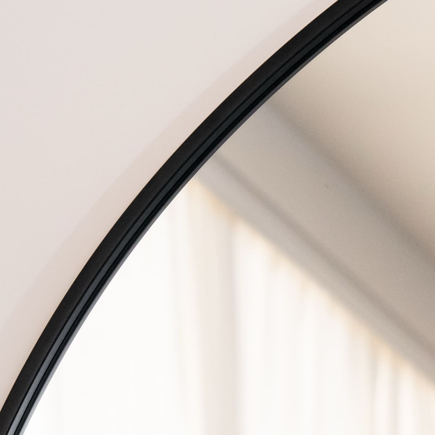 Akiko - Full Length Black Metal Arched Mirror - 200cm x 120cm - PN Home