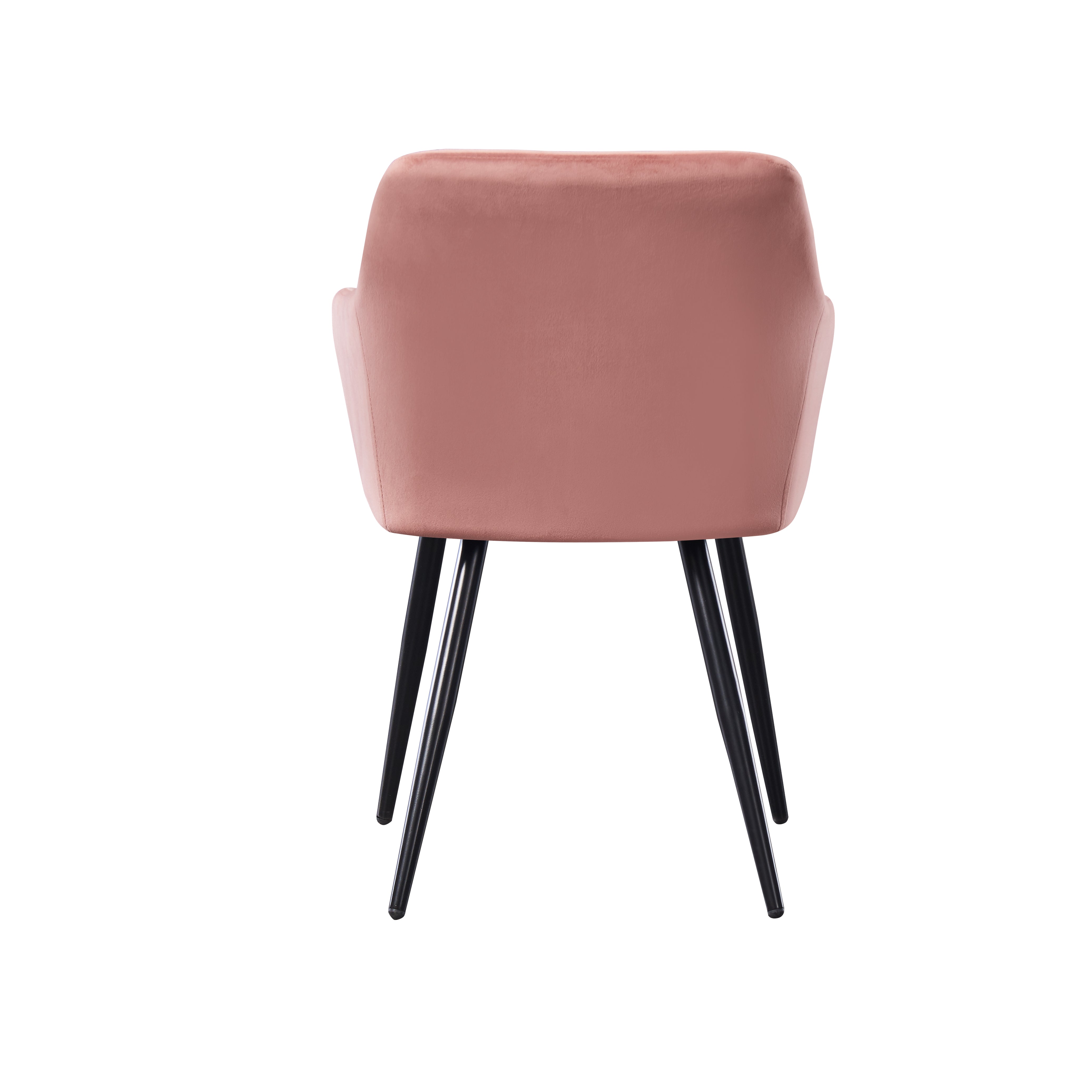 Camden Toga Brown LUX Dining Set with 4 Velvet Chairs