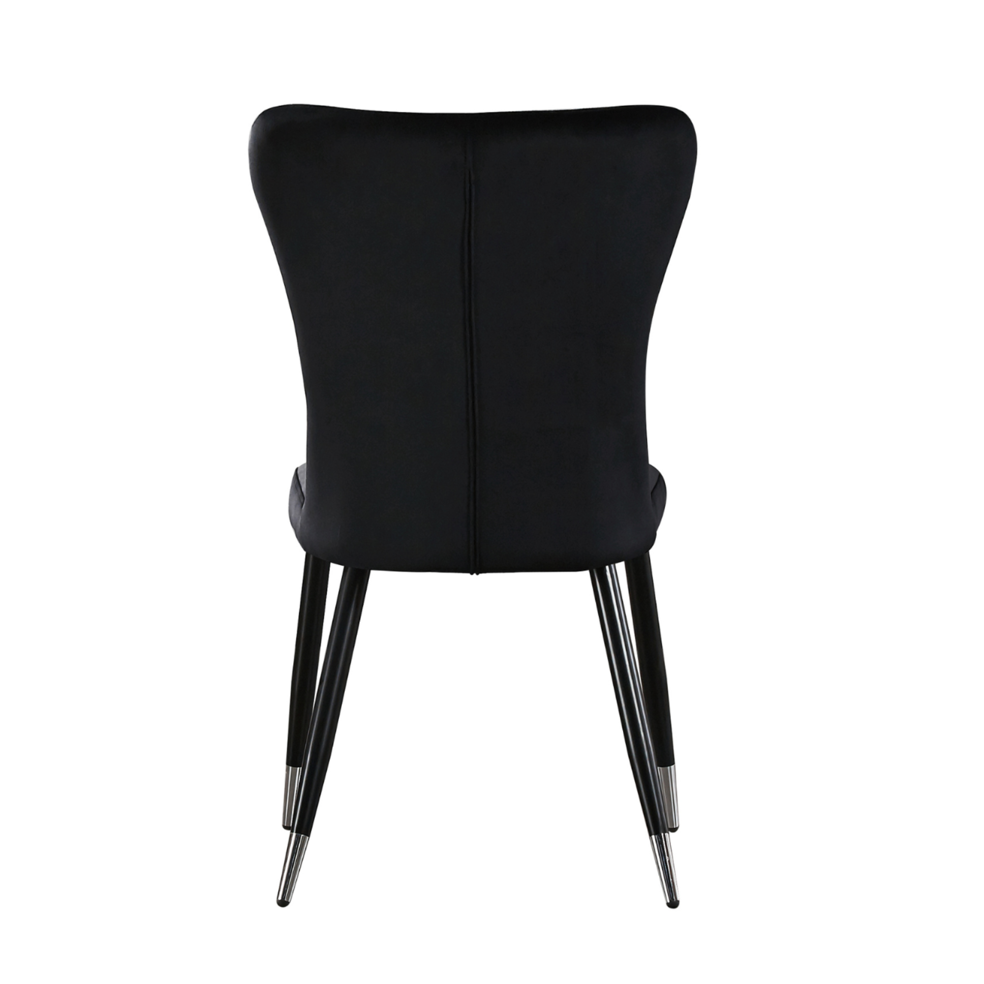 7 Pieces New York Rocco Dining Set - a Walnut Rectangular Dining Table and Set of 6 Green Dining Chairs