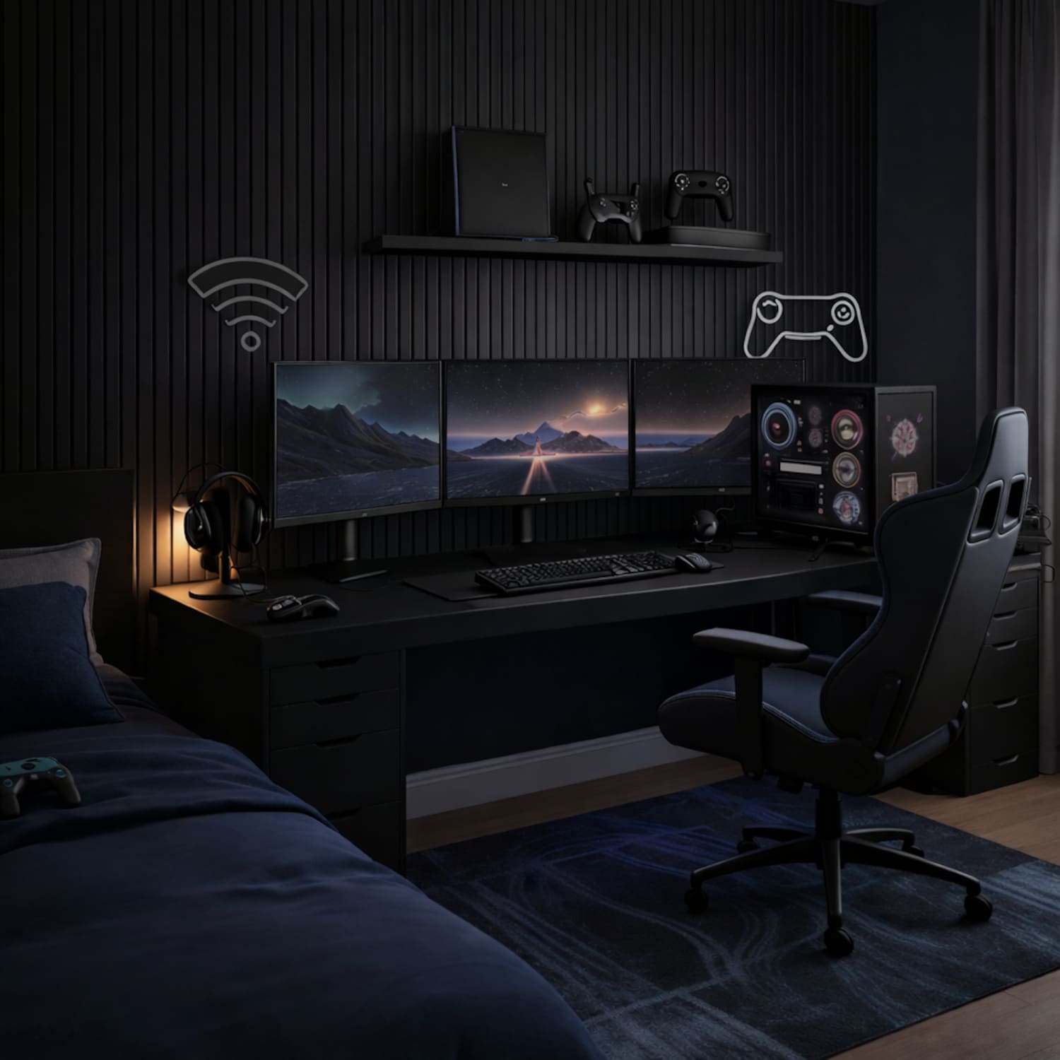 Black Oak Acoustic Wall Panels - PN Home