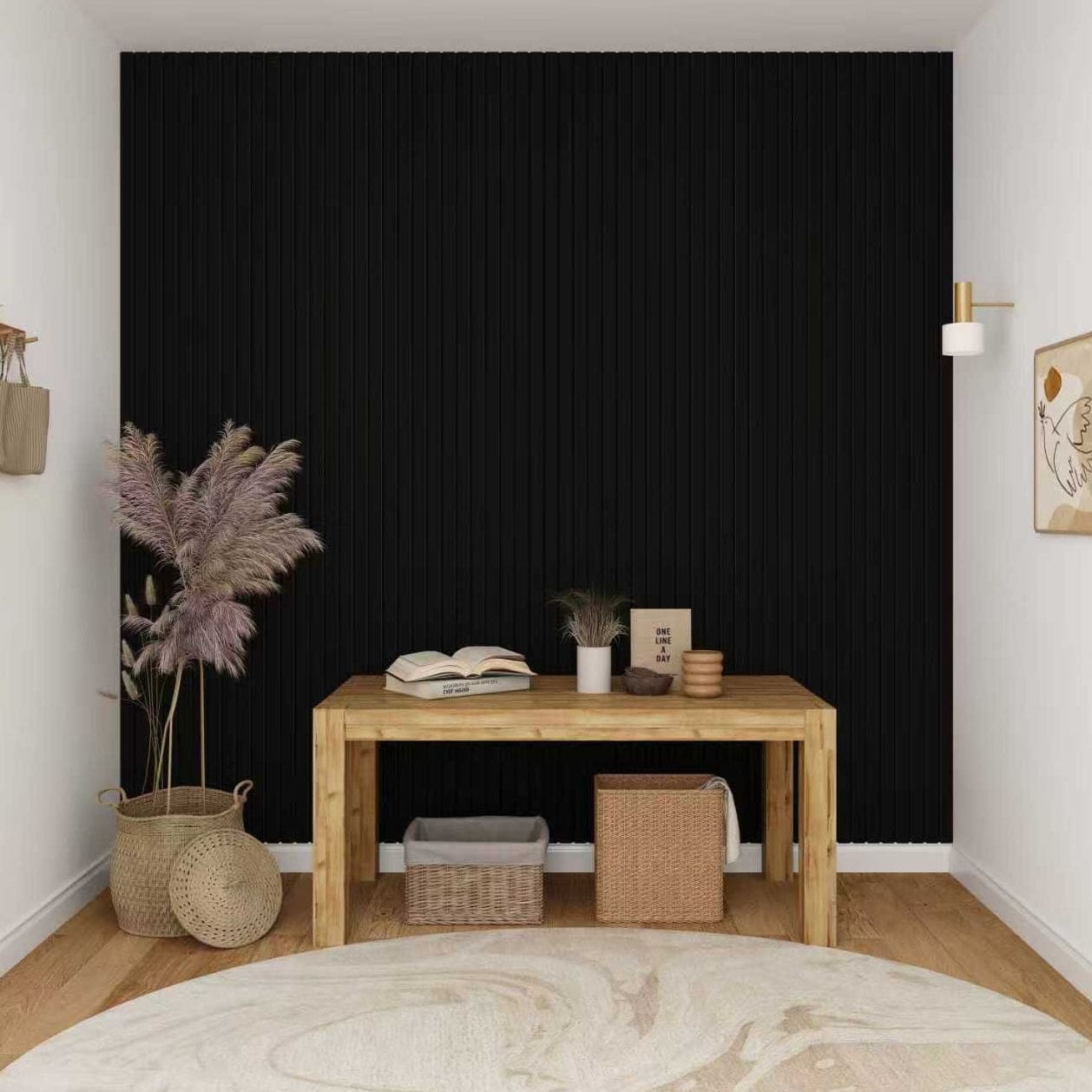 Black Oak Acoustic Wall Panels - PN Home