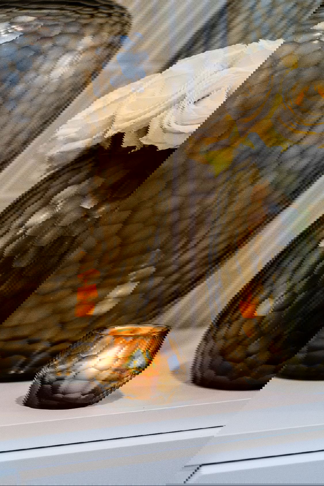 HEMATITE CANDLEHOLDER - H9 D11 cm - STEELGREEN - PN Home