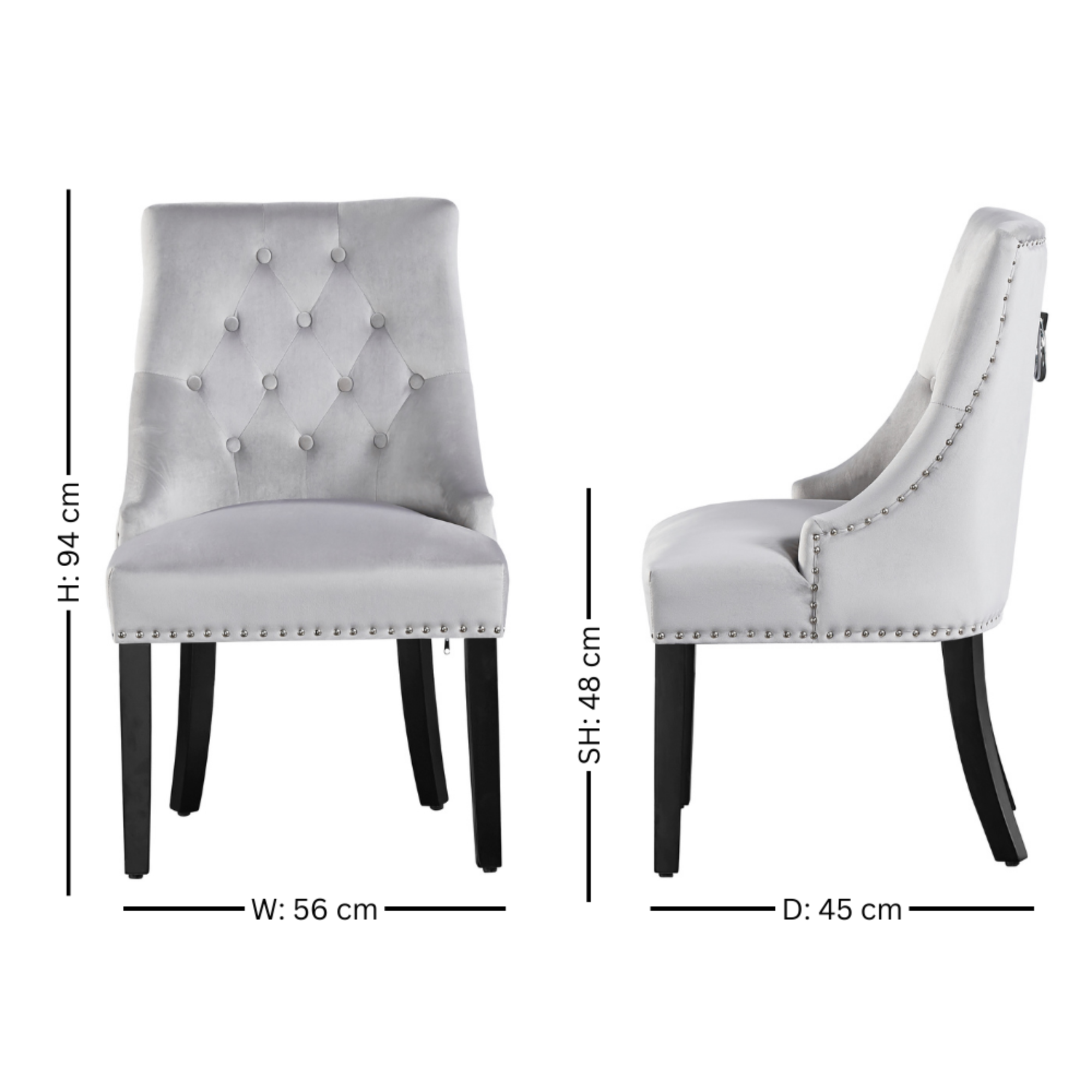 Windsor living room velvet chair