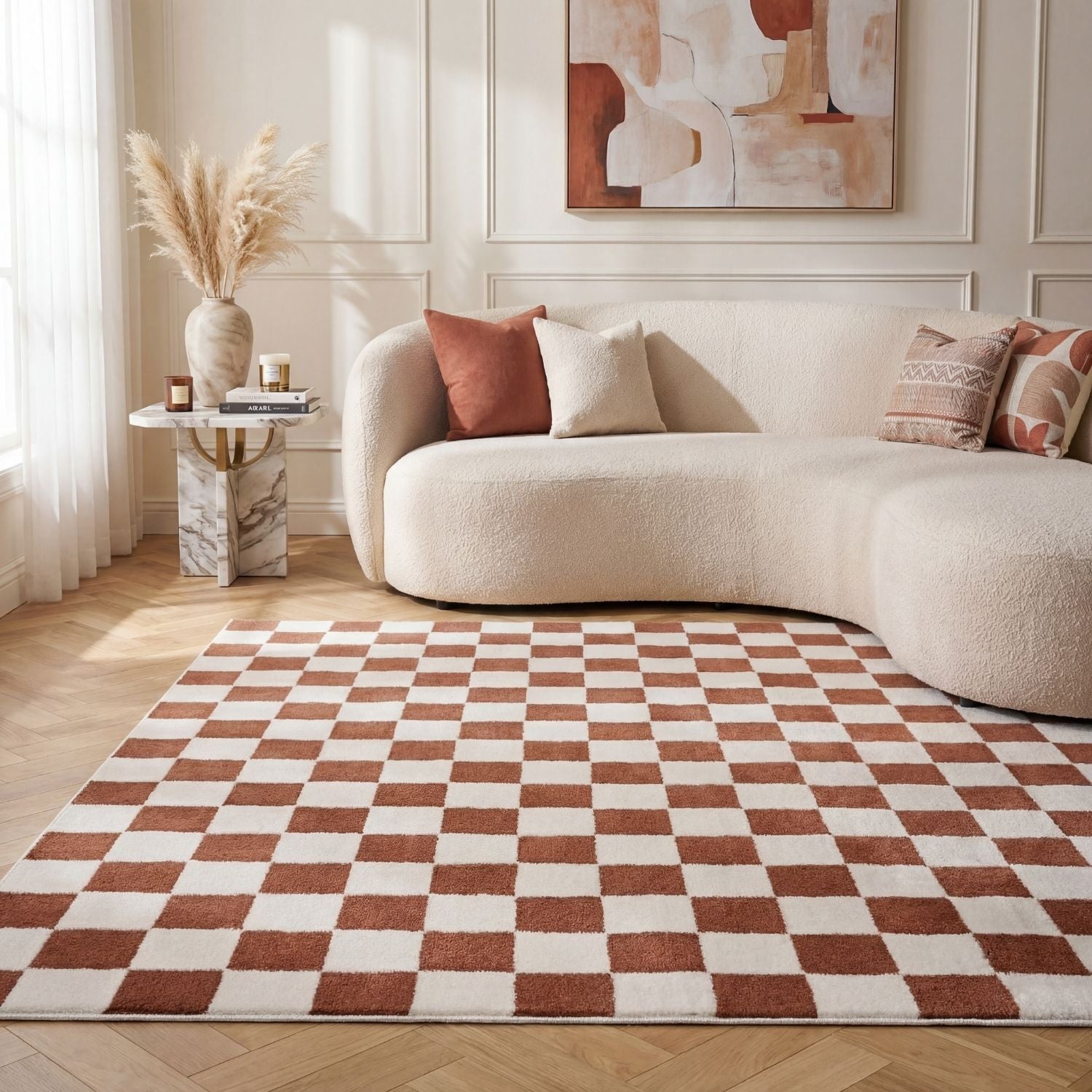 Loft Checkerboard Terra Rug - PN Home