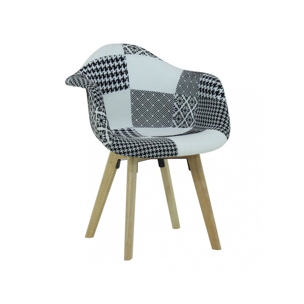 retro patchwork dining chairs