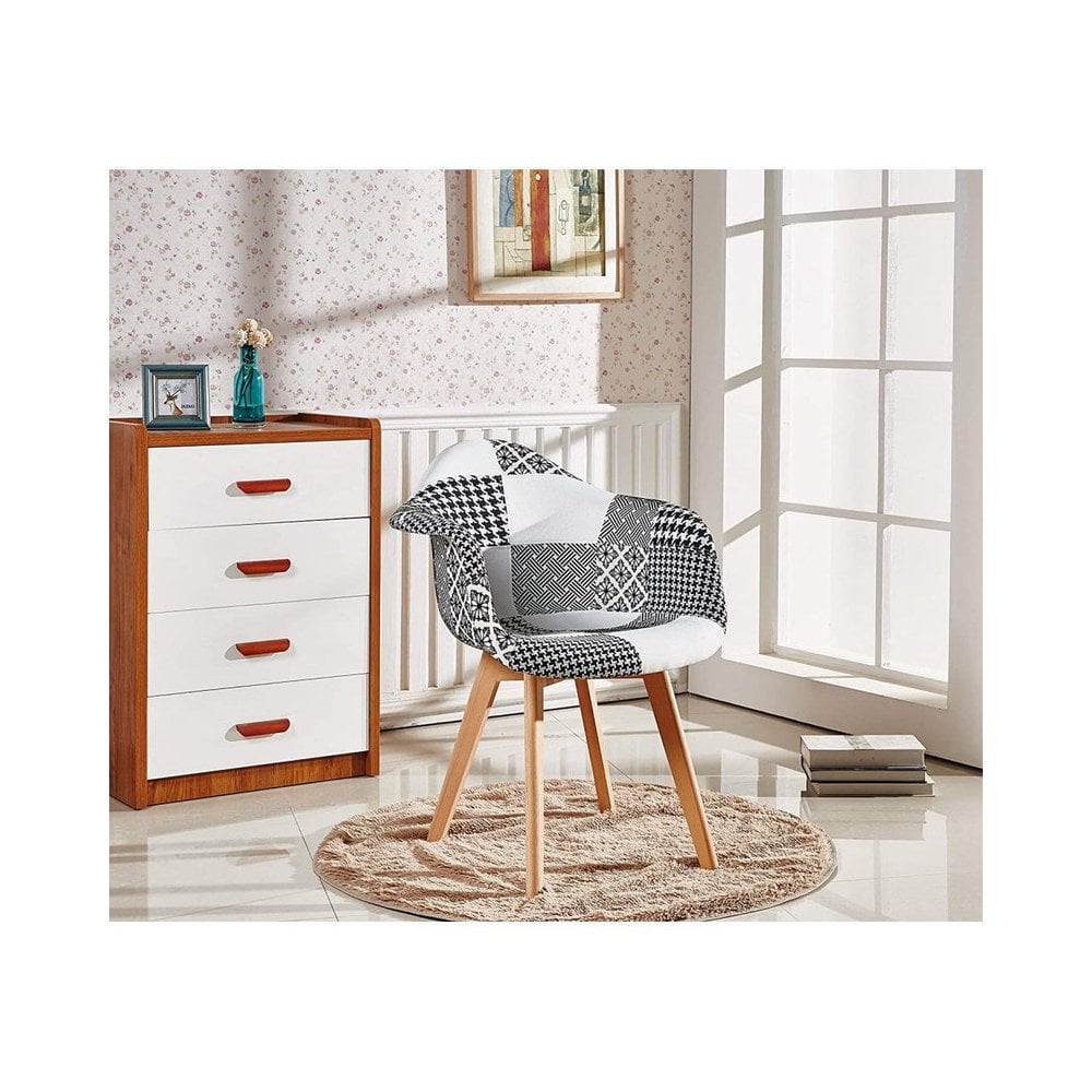 patchwork tulip dining chair