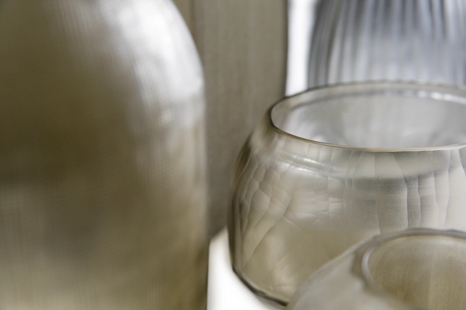 SULPHUR CANDLEHOLDER - H9 D11 cm - SMOKE - PN Home