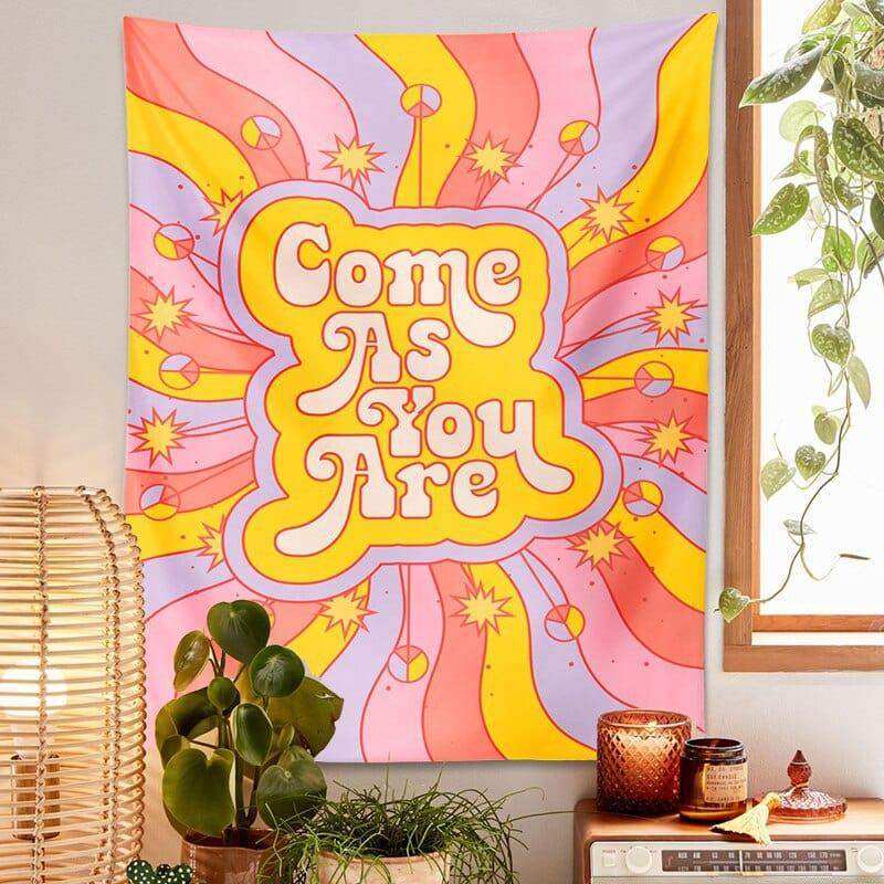 Come As You Are Retro Tapestry