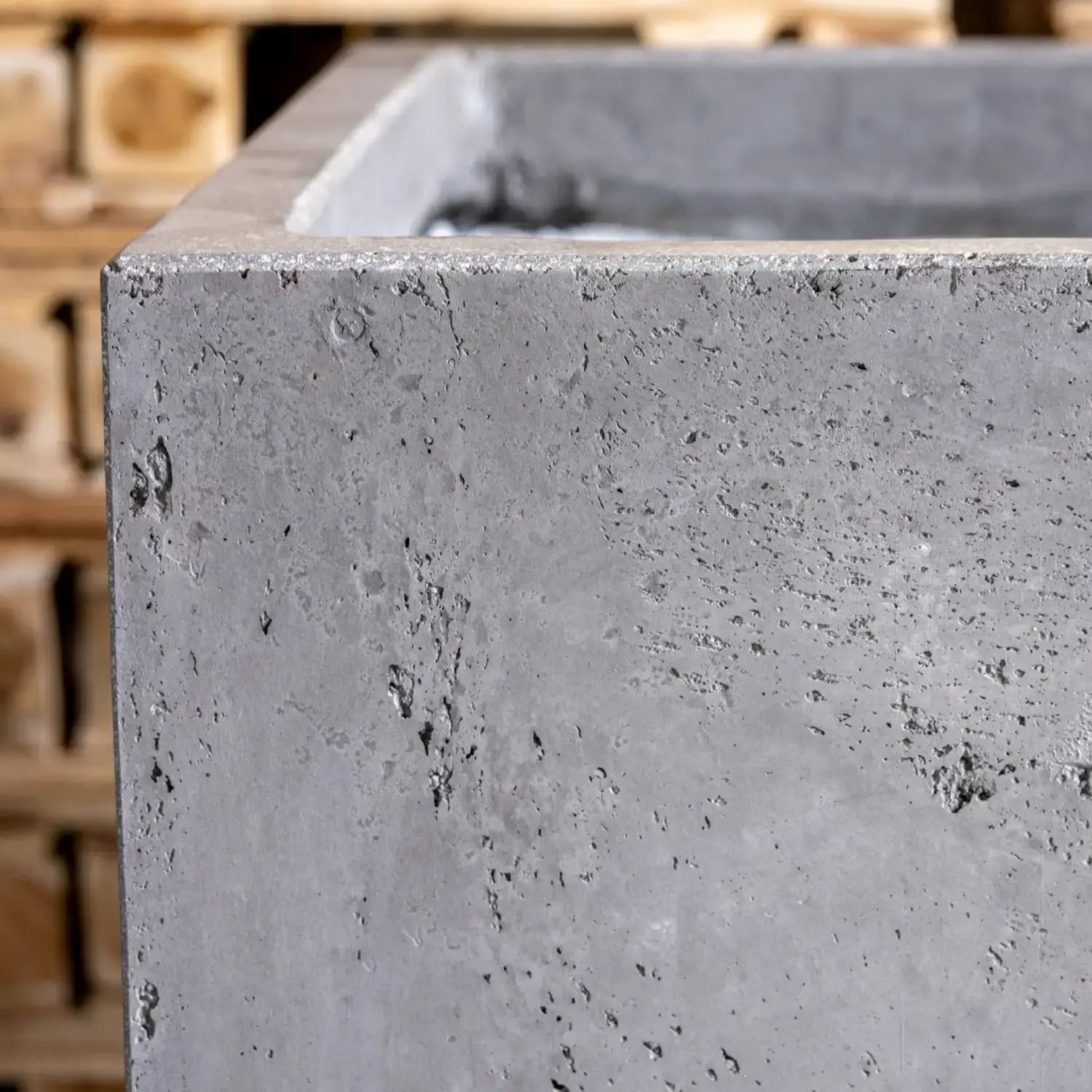 Cubrosa | Onyx Dusk – 40cm Large Concrete Square Planter – 38L Block Plant Pot