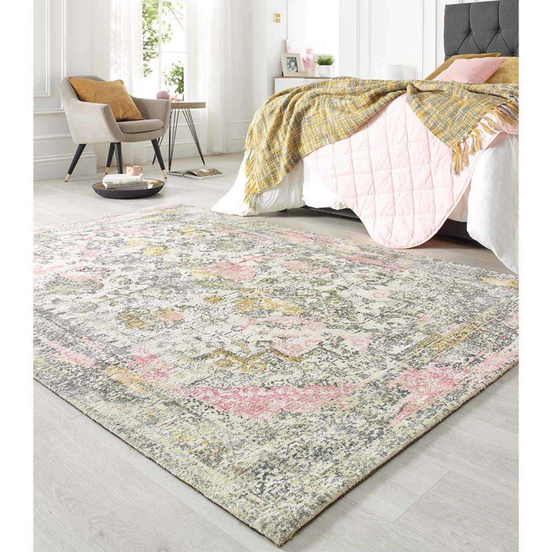 Vogue Vintage Pink Rug - PN Home