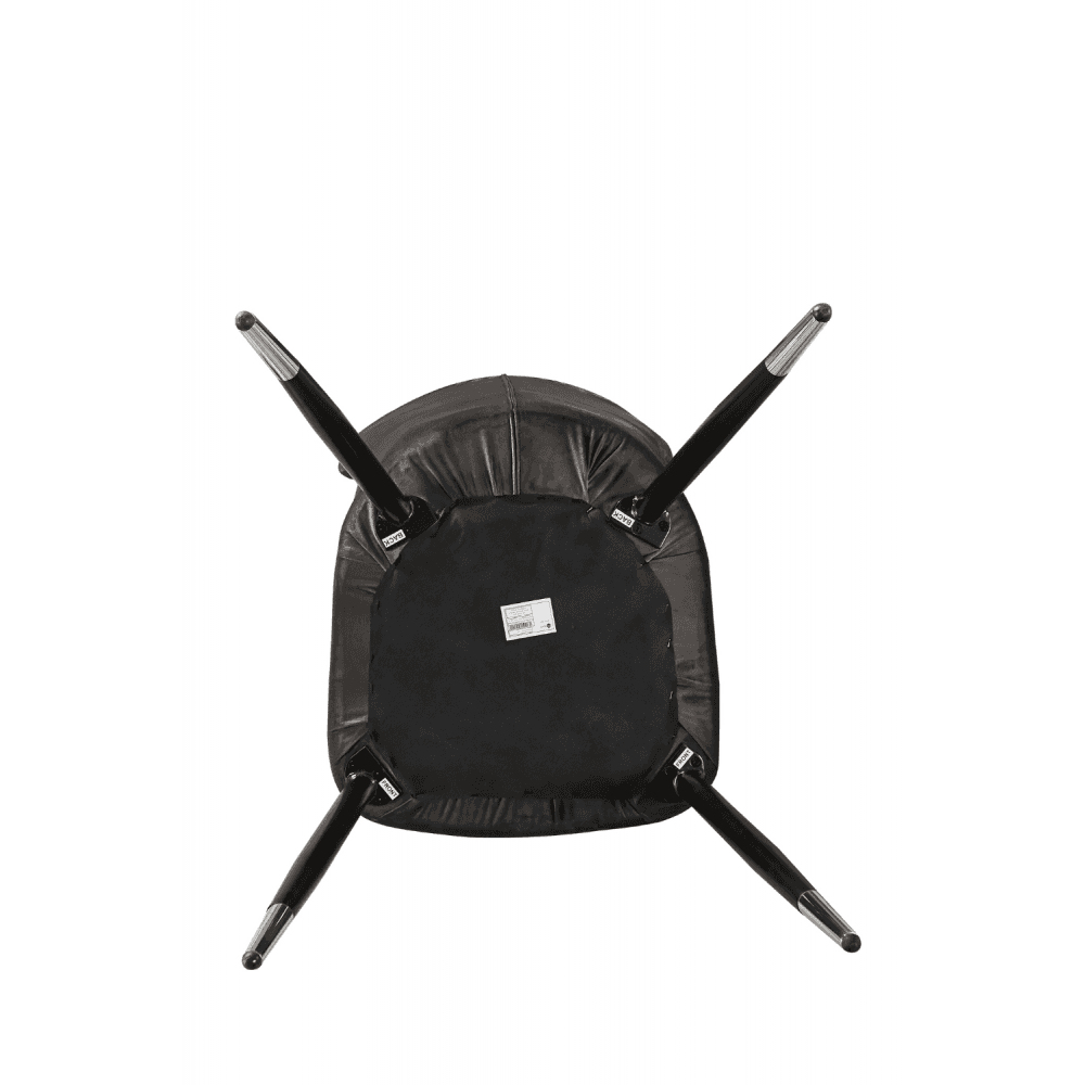 7 Pieces New York Rocco Dining Set - a Walnut Rectangular Dining Table and Set of 6 Green Dining Chairs