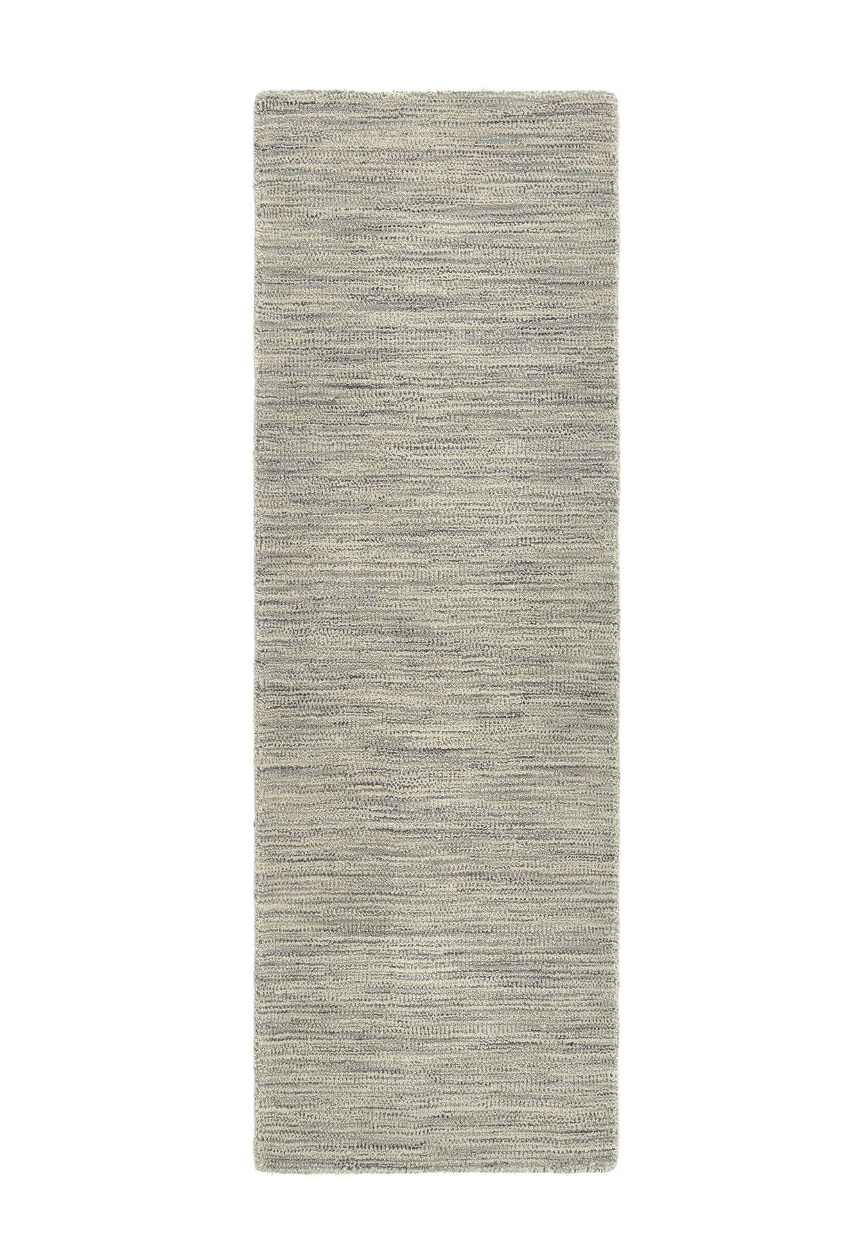 Fine Stripes Silver Grey Wool Rug - PN Home