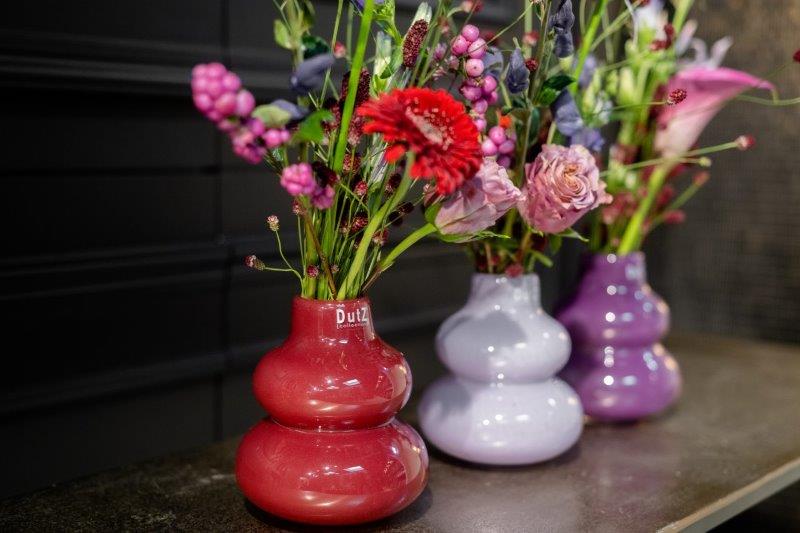 VASE SKRZYSZOW S- H16 D14 cm - TANGERINE