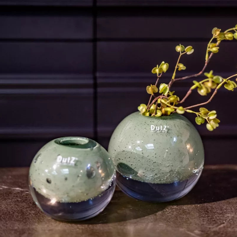 BALL VASE KULA - Pistache Bubbles