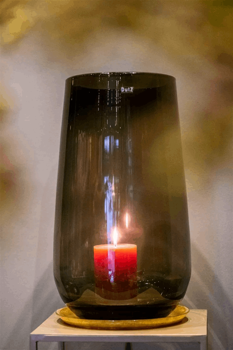Luxury RUSTIC Candle - CORAL RED - PN Home